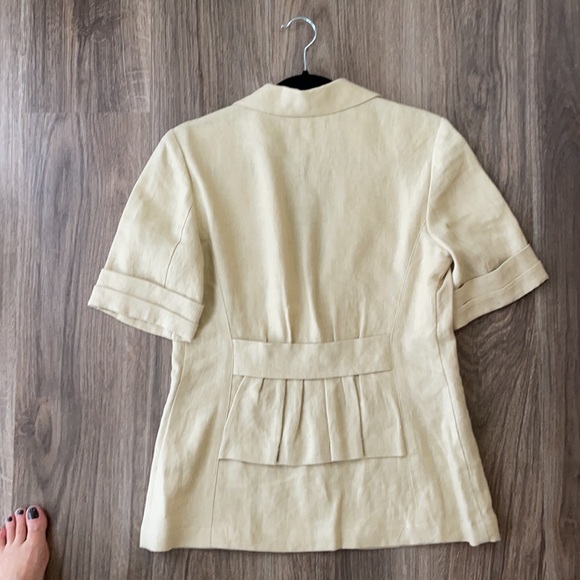 CAbi Tan Short Sleeve Jacket - Picture 2 of 5